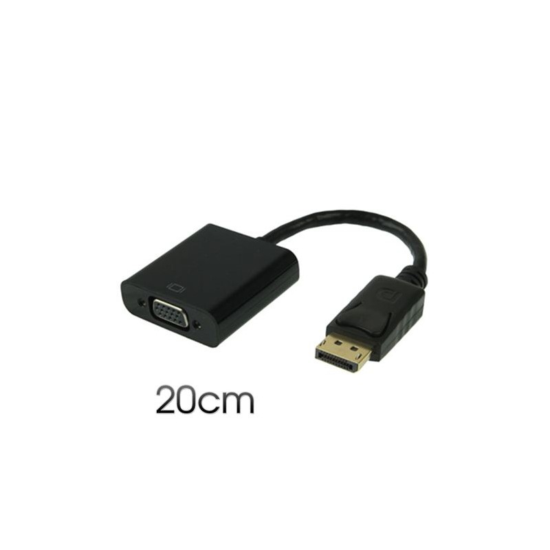 CABLE DISPLAY PORT A VGA 20CM CROMAD
