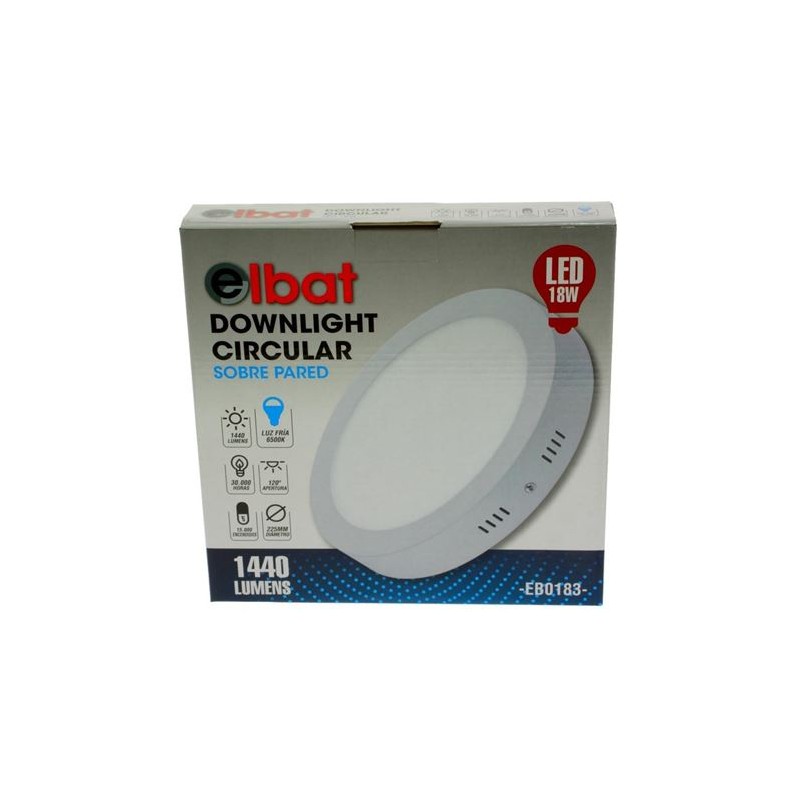 DOWNLIGHT CIRCULAR SOBRE PARED LED...