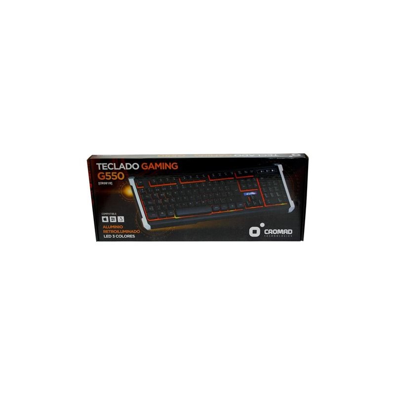 TECLADO GAMING G550 ALUMINIO + LED...