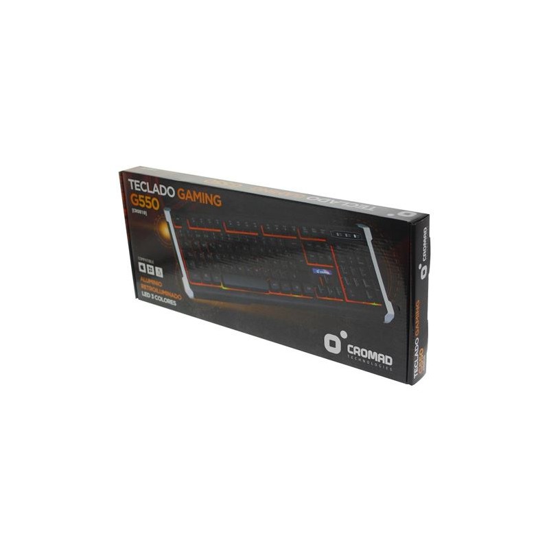 TECLADO GAMING G550 ALUMINIO + LED...