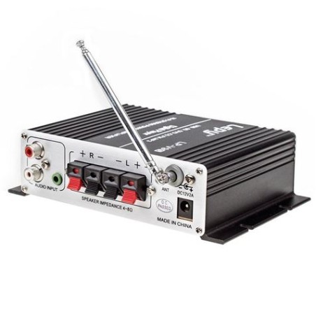 AMPLIFICADOR DIGITAL ESTÉREO HI-FI PORTÁTIL CON USB/SD/FM/MP3 LEPY