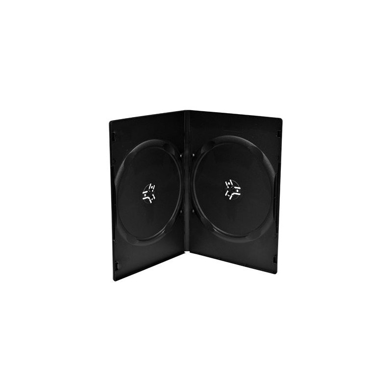 FUNDA CD/DVD DOBLE STANDAR NEGRA