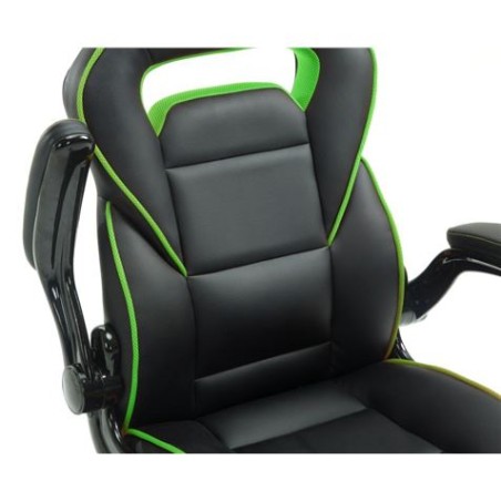 SILLA GAMING GM400 NEGRO/VERDE MUVIP