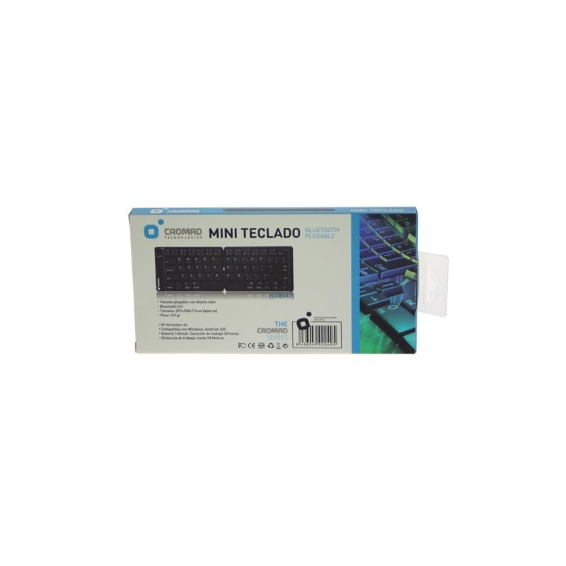 MINI TECLADO BLUETOOTH PLEGABLE CROMAD