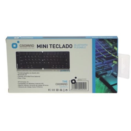 MINI TECLADO BLUETOOTH PLEGABLE CROMAD