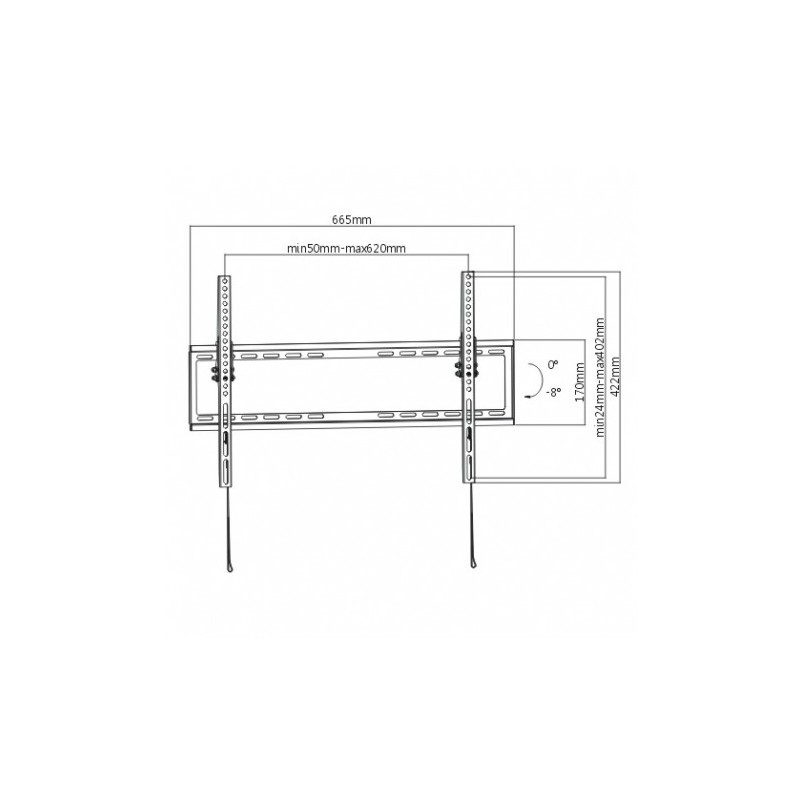 SOPORTE TV LED ULTRA SLIM 37"-80" CROMAD
