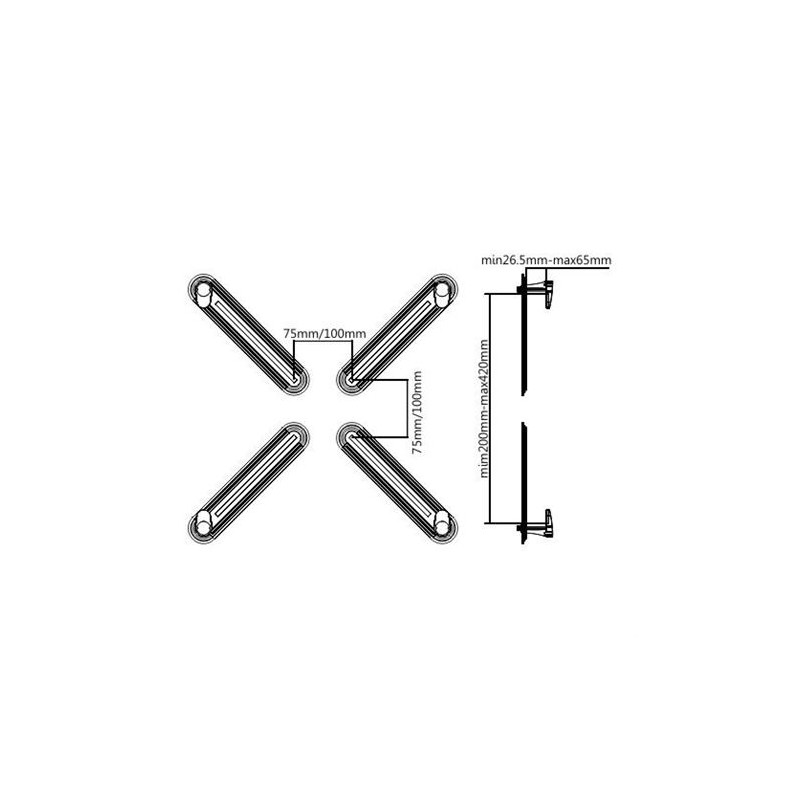 KIT SOPORTE PARA MONITORES SIN VESA...