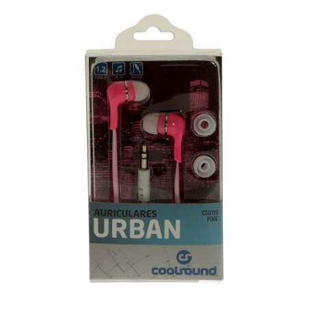 AURICULARES URBAN COLOR ROSA COOLSOUND
