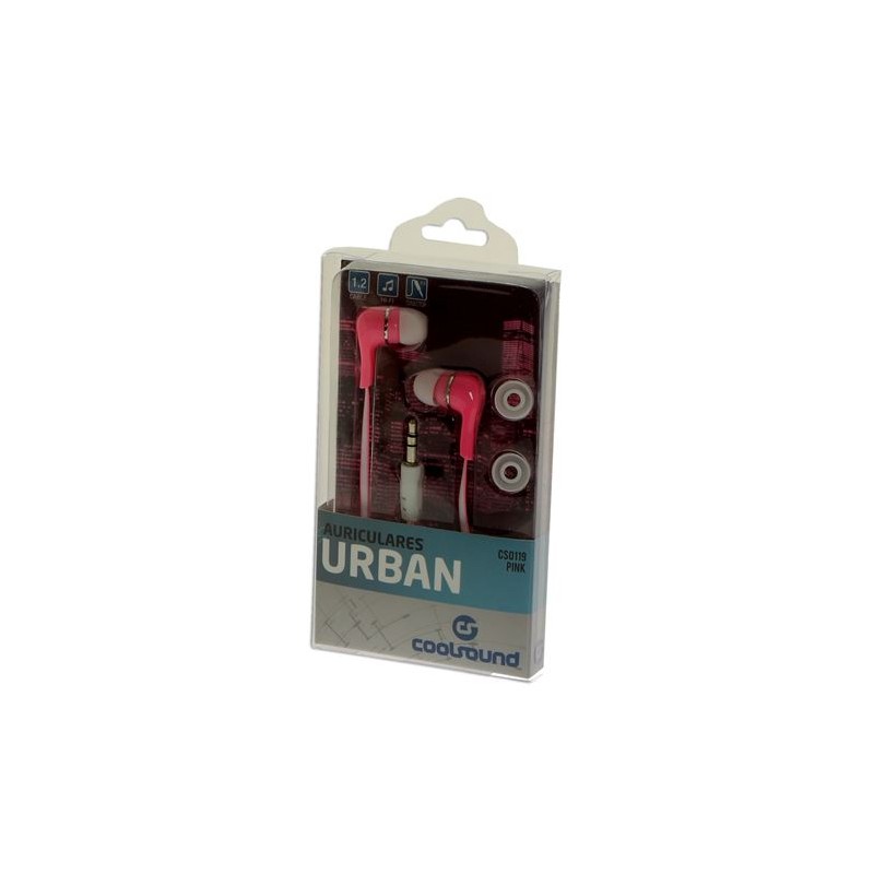 AURICULARES URBAN COLOR ROSA COOLSOUND