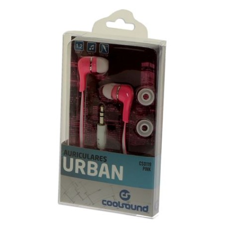 AURICULARES URBAN COLOR ROSA COOLSOUND