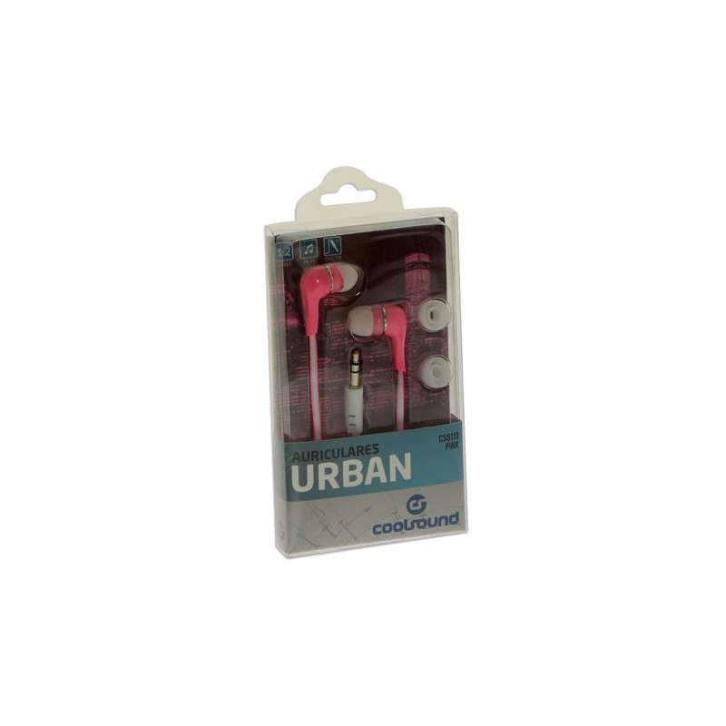 AURICULARES URBAN COLOR ROSA COOLSOUND