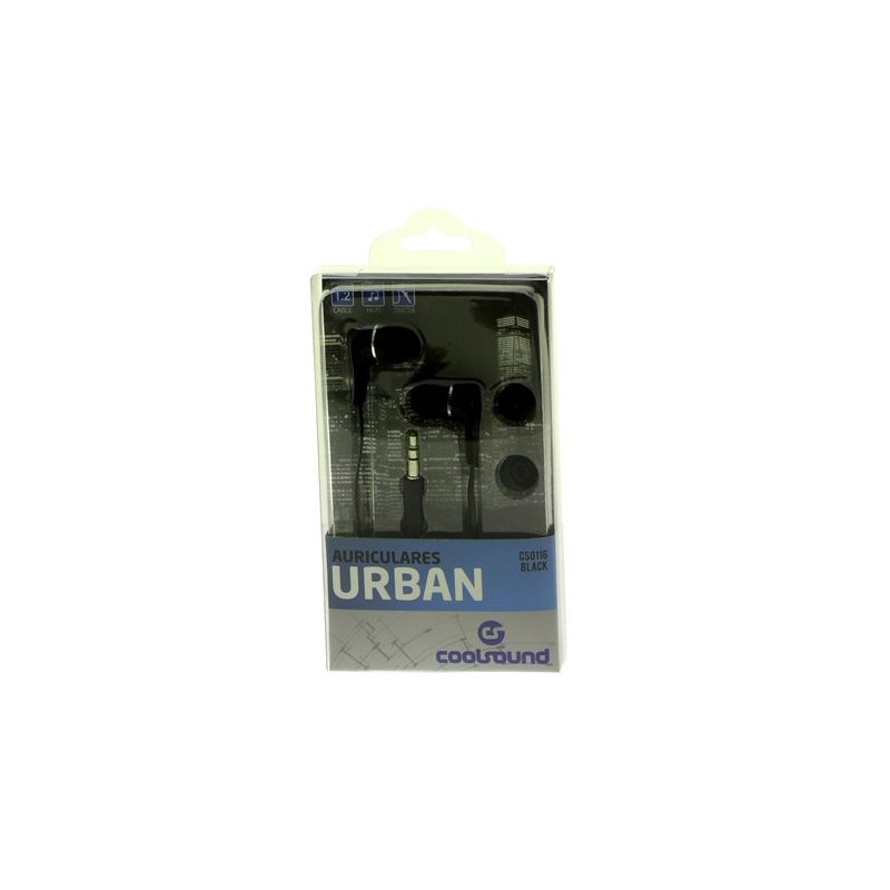 AURICULARES URBAN COLOR NEGRO COOLSOUND