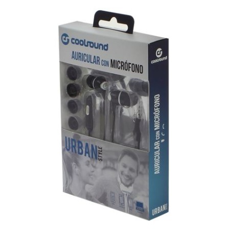 AURICULAR + MICRÓFONO URBAN MIC BLANCO COOLSOUND