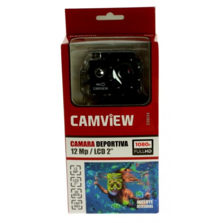 CAMARA DEPORTIVA FULL HD 1080P 12MPX | LCD 2" | CAMVIEW