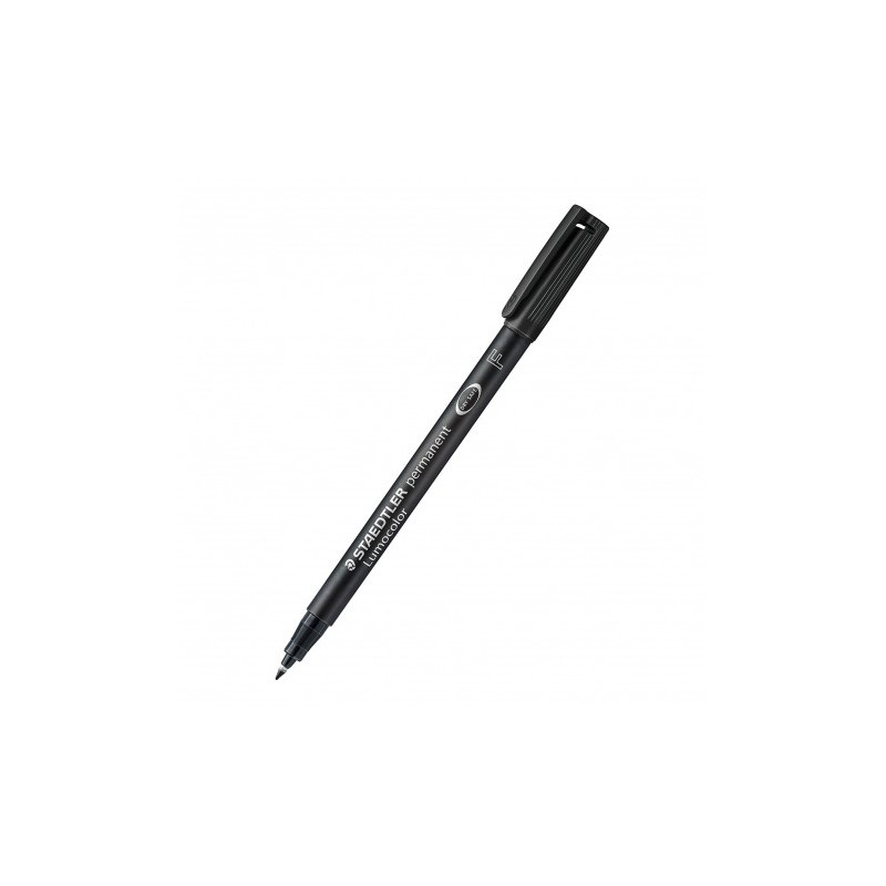 ROTULADOR PERMANENTE PUNTA F 0.6MM - LUMOCOLOR SUPERFINO - 318 - NEGRO