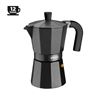 CAFETERA ALUMINIO 12 TAZAS VITRO NOIR NEGRO MONIX - M640012