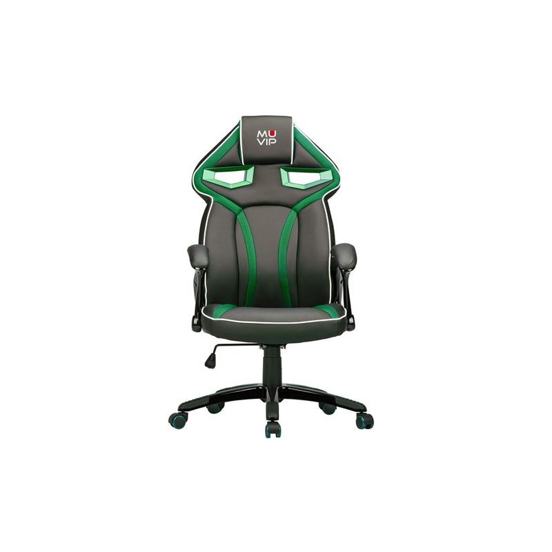 SILLA GAMING GM300 NEGRO/VERDE MUVIP