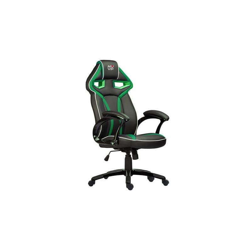 SILLA GAMING GM300 NEGRO/VERDE MUVIP