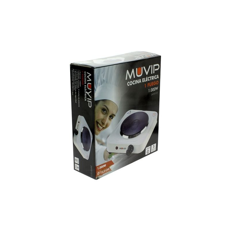 COCINA ELECTRICA 1 FUEGO 1000W MUVIP