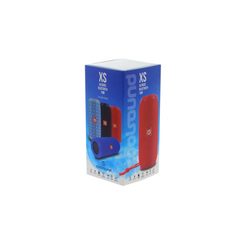 ALTAVOZ BLUETOOTH XS 10W ROJO COOLSOUND
