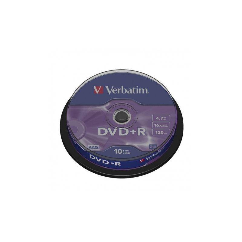 TARRINA 10 UNIDADES DVD+R VERBATIM...