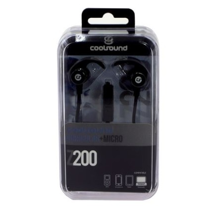AURICULAR + MICROFONO Z200 NEGRO COOLSOUND