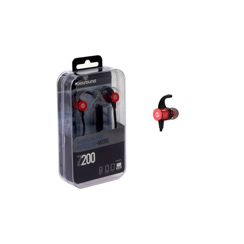 AURICULAR + MICROFONO Z200 ROJO...
