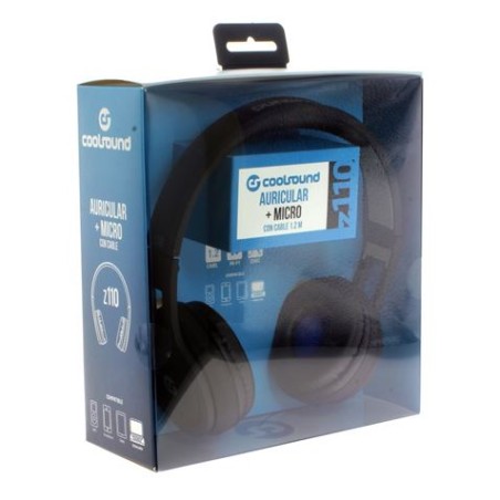 AURICULAR + MICROFONO Z110 NEGRO COOLSOUND