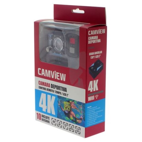 CAMARA DEPORTIVA 4K | SONY 20MPX | LCD 2" | CONTROL REMOTO | CAMVIEW