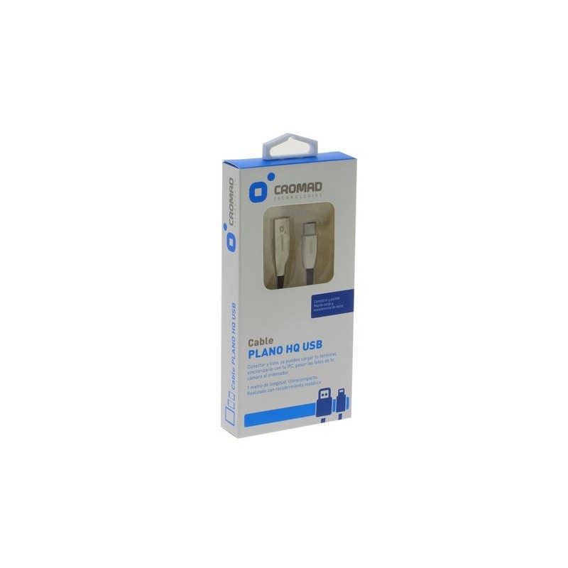 CABLE PLANO HQ USB A TIPO C 1 METRO...