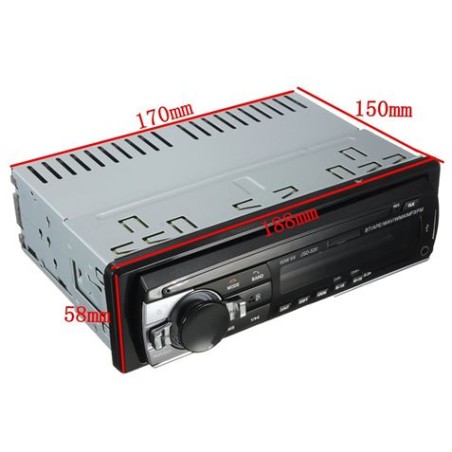 RADIO FM MP3 BLUETOOTH USB 60W COCHE