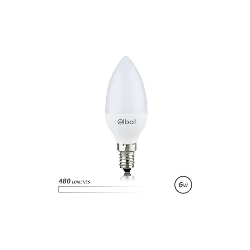 BOMBILLA LED C37 | 6W | 480LM | E14 |...