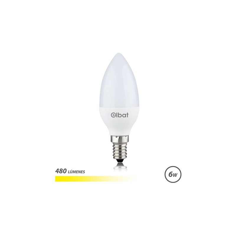 BOMBILLA LED C37 | 6W | 480LM | E14 |...