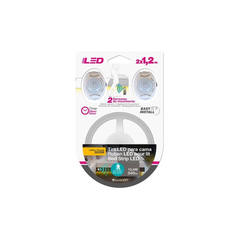 KIT TIRA LED CAMA DOBLE 2 X 1.2M...