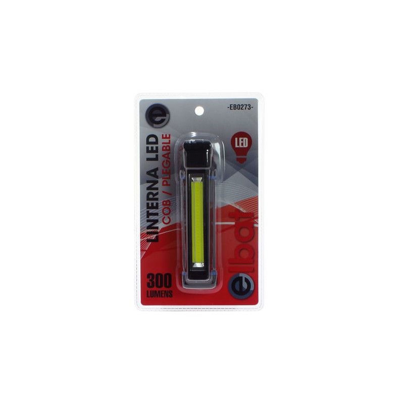 LINTERNA LED COB 3W 300LM PLEGABLE ELBAT