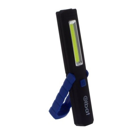 LINTERNA LED COB + LED 180LM BASE CON IMÁN ELBAT