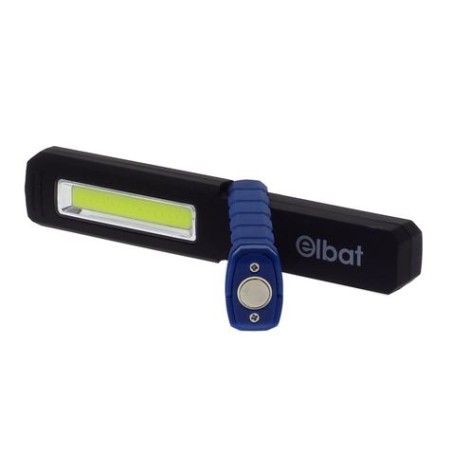 LINTERNA LED COB + LED 180LM BASE CON IMÁN ELBAT