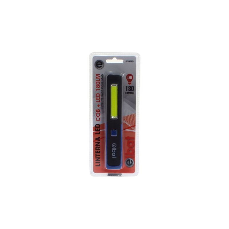 LINTERNA LED COB + LED 180LM BASE CON...