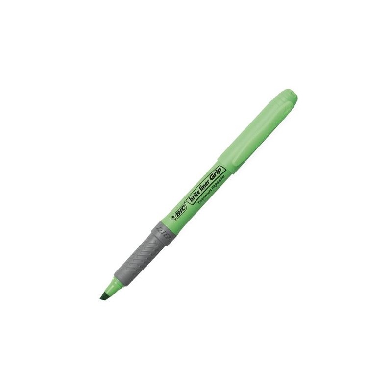 MARCADOR FLUORESCENTE VERDE BIC...