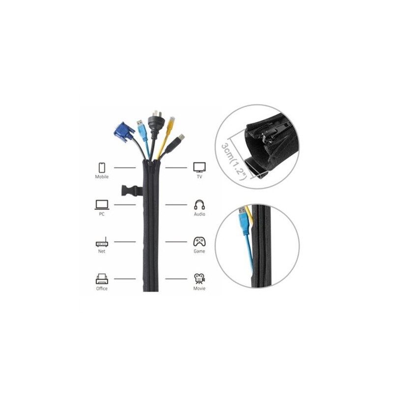 ESCONDE CABLES DE NEOPRENO CON...