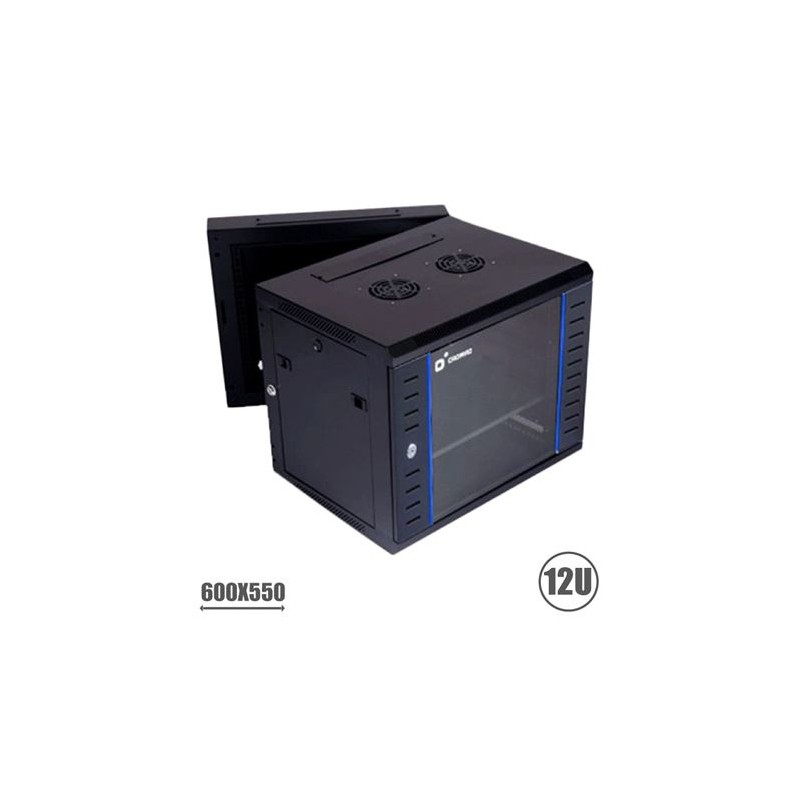 RACK 19" DOBLE CUERPO 12U 600X550...