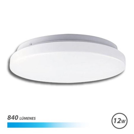 APLIQUE LED TECHO REDONDO 12W LUZ FRIA ELBAT