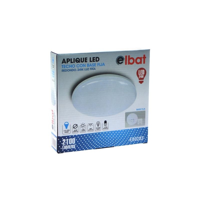 APLIQUE LED TECHO CON BASE FIJA...