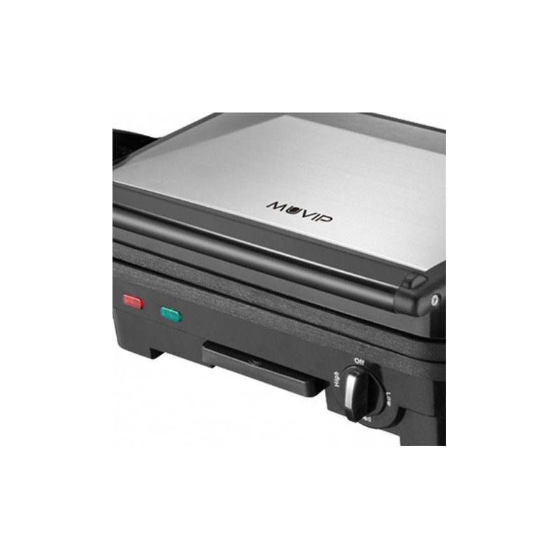 SANDWICHERA INOX 1800W 180º PLACAS...