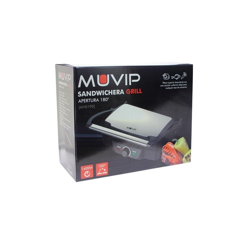 SANDWICHERA GRILL INOXIDABLE 1600W...