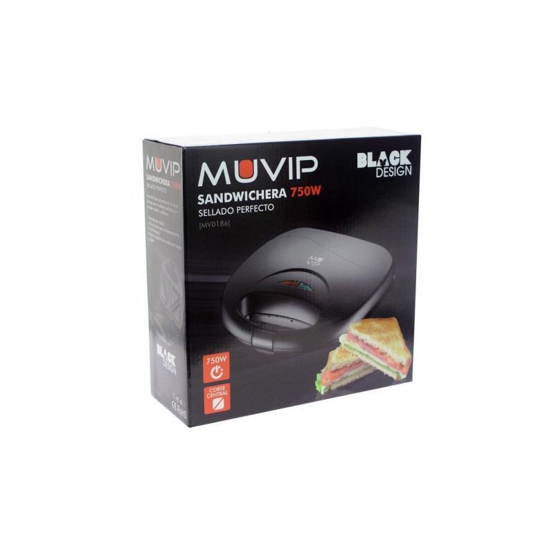 SANDWICHERA 750W NEGRA MUVIP