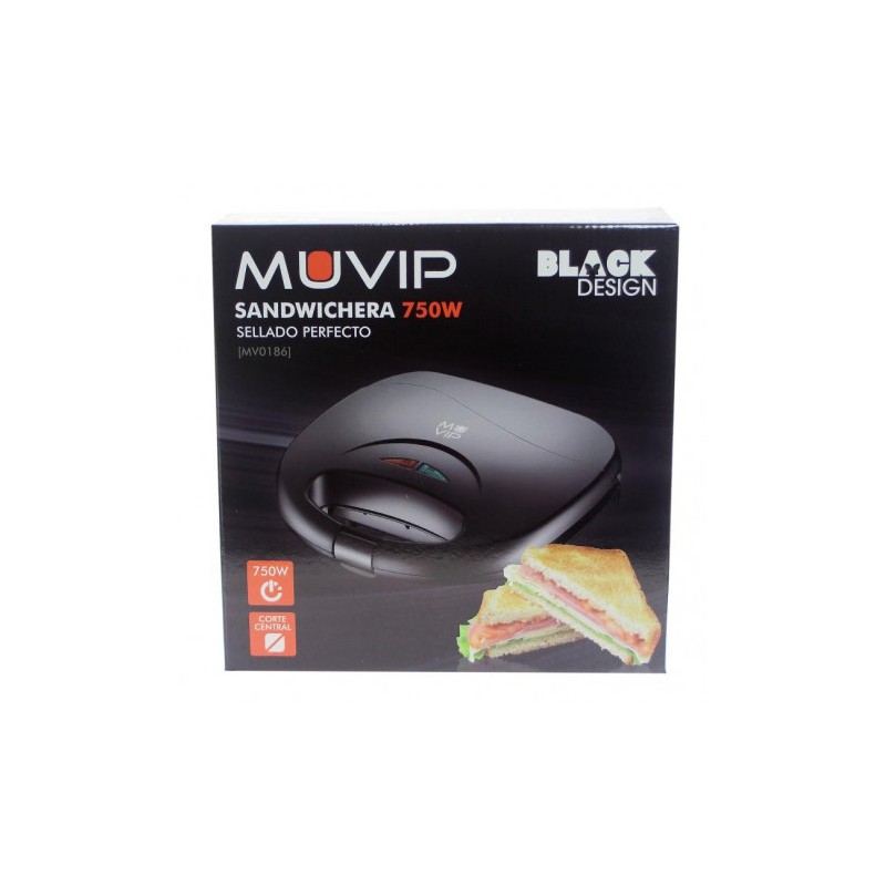 SANDWICHERA 750W NEGRA MUVIP