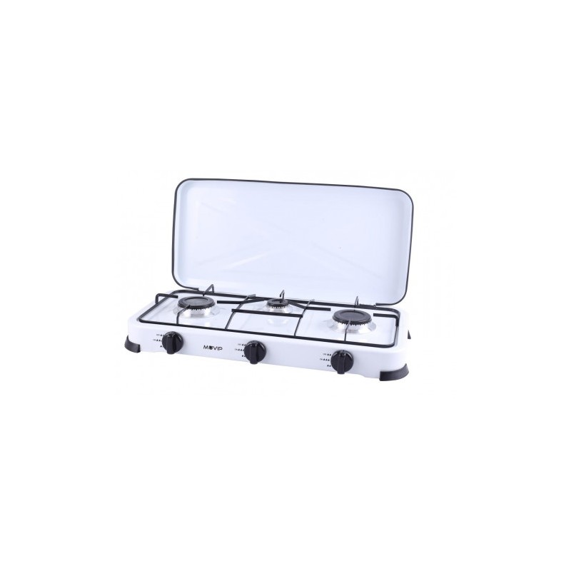 COCINA DE GAS 3 FUEGOS BLANCA MUVIP