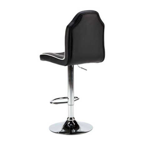 TABURETE GAMING RACING NEGRO/BLANCO MUVIP