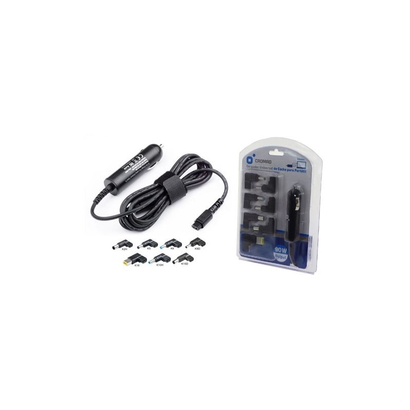 CARGADOR UNIVERSAL COCHE 90W CROMAD